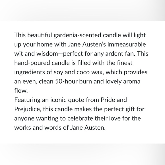 🆕New JANE AUSTEN Scented Candle🕯️🆕 - Picture 8 of 8